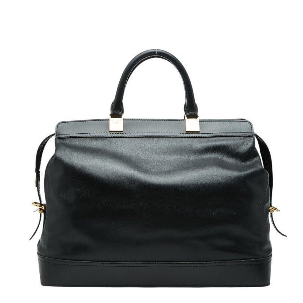 Celine Leather Handbag Black